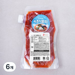 주비푸드 속초식 물회소스, 500g, 6개