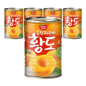 동원 지중해 황도 통조림, 410g, 5개