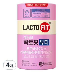 락토핏 뷰티 생유산균, 120g, 4개