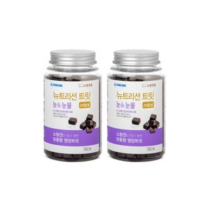 포켄스 강아지 뉴트리션 트릿 미니 영양제, 180정, 눈물개선/눈건강, 2개
