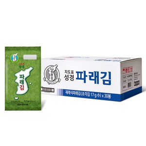 지도표성경 파래식탁김, 17g, 30개