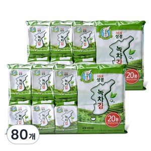 지도표성경 보성녹차식탁김, 100g, 4개