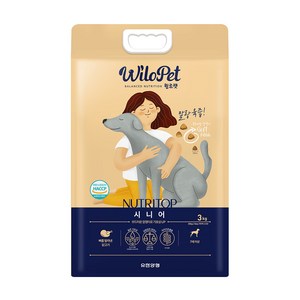 윌로펫 시니어 뉴트리탑 반려견 소프트사료, 닭, 1개, 3kg