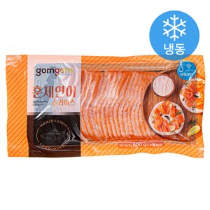 곰곰 훈제 연어 슬라이스 (냉동), 500g, 1개