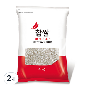 햇사래 찹쌀, 4kg, 2개