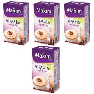 맥심 카페 카푸치노 헤이즐넛 커피믹스, 13g, 10개입, 4개