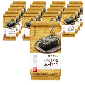 곰곰 광천 들기름 도시락김, 5g, 20개