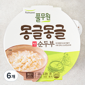 풀무원 몽글몽글 옛 순두부, 450g, 6개