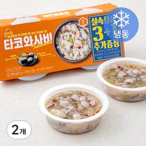 설래담 타코 와사비 양념 주꾸미 3 + 1 (냉동), 320g, 2개