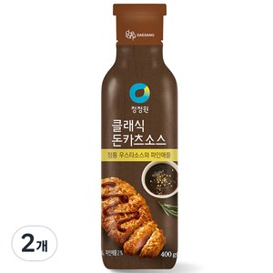 청정원 클래식 돈카츠 소스, 2개, 400g