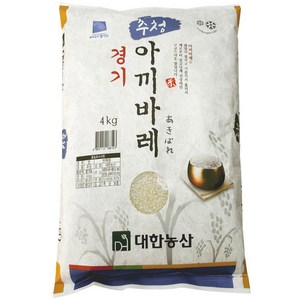 대한농산 2024년산 햅쌀 경기 추청 아끼바레 백미, 상, 4kg, 1개