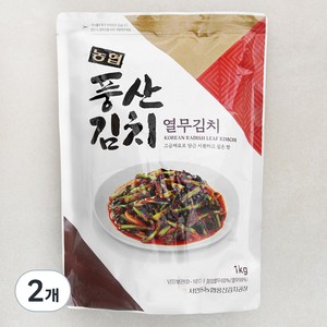 농협 전통식품 인증 풍산 열무김치, 1kg, 2개