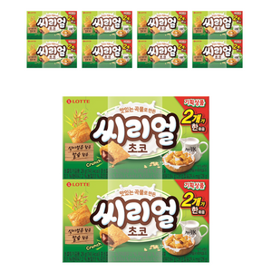 롯데웰푸드 맛있는 곡물로 만든 씨리얼 초코, 28g, 10개