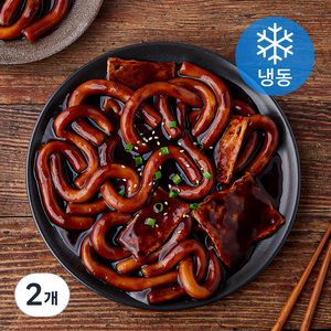 프레시오늘 쫄봉이 즉석 짜장 떡볶이 (냉동), 355g, 2개