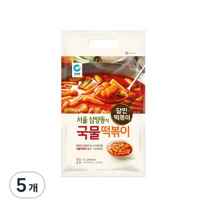 청정원 국물 떡볶이, 380g, 5개