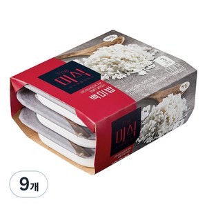 더미식 백미밥, 210g, 9개