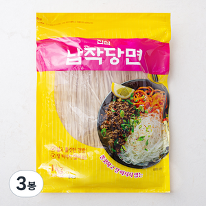 진심 납작 당면, 1kg, 3개