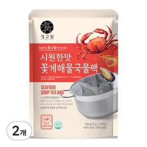 강고집 꽃게 해물 국물팩 10p, 130g, 2개