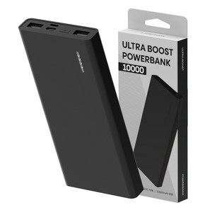 일리온 울트라부스트 고속충전 대용량 보조배터리 10000mAh 멀티단자, 블랙, SPE-PA10CPQ