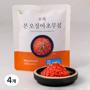 본죽 오징어 초무침, 150g, 4개