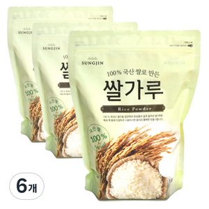 성진 쌀가루, 1kg, 6개