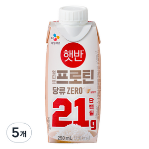 얼티브 프로틴 쌀밥맛, 5개, 250ml