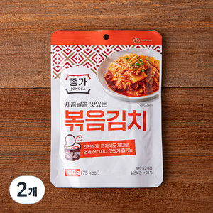 종가 볶음김치, 100g, 2개