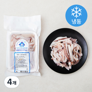 국내산 오징어슬라이스 (냉동), 400g, 4개