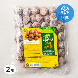 풀무원 식물성 지구식단 LIKE미트볼 (냉동), 1kg, 2개