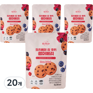잇츠베러 티 쿠키 썸머베리, 40g, 20개