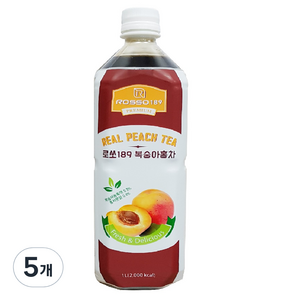 파낙스 로쏘 189 복숭아 홍차 음료베이스, 1L, 5개