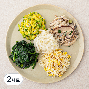 정미경키친 나물 비빔밥용 나물 5종 세트 300g, 2세트