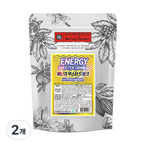 바리스타퀸 에너지 부스터 드링크 파우더, 1kg, 2개
