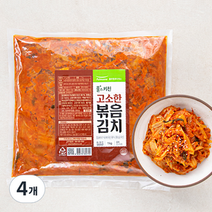 풀스키친 고소한 볶음김치, 1kg, 4개