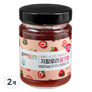 곰곰 저칼로리 딸기잼, 320g, 2개