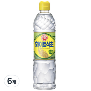 오뚜기 화이트식초, 900ml, 6개