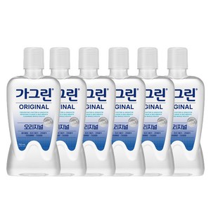 가그린 오리지널 구강청결제, 750ml, 6개