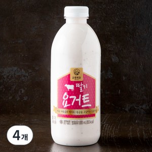 강훈목장 수제요거트 딸기, 1000ml, 4개