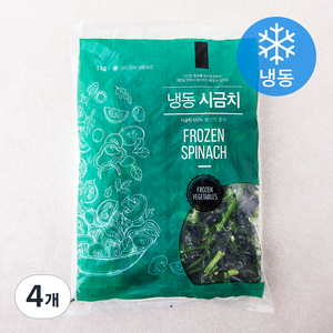 냉동식품 시금치 (냉동), 1kg, 4개