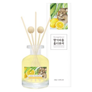 향기마을 실내용 홈 디퓨저 150ml, 레몬유칼립투스, 1개