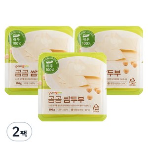 곰곰 쌈두부 3입세트, 300g, 2팩