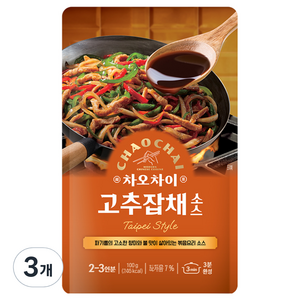 차오차이 고추잡채 소스, 100g, 3개