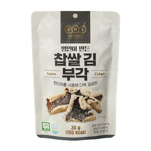 오희숙전통부각 찹쌀 김 부각, 30g, 1개