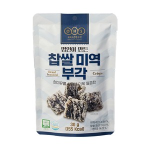 오희숙전통부각 찹쌀 미역 부각, 30g, 1개