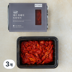 제주 흑돼지 두루치기 (냉장), 600g, 3개