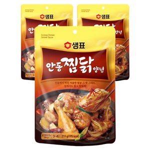 샘표 안동찜닭 양념, 210g, 3개