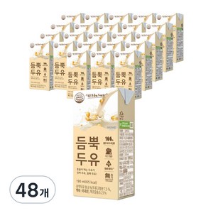 유기농마루 듬뿍두유, 190ml, 48개