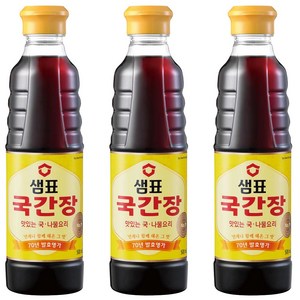 샘표 국간장, 500ml, 3개