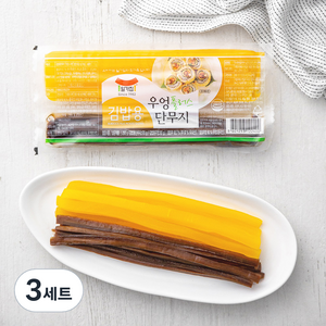 일가집 김밥용 우엉 80g + 단무지 170g, 250g, 3세트