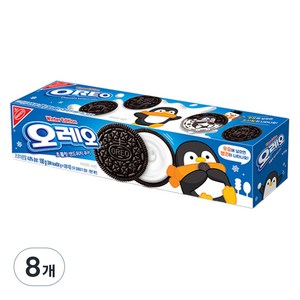 오레오 화이트 크림 초콜릿 샌드위치 쿠키, 100g, 8개